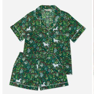 NWT Anthropologie / Printfresh Unicorn's Garden Short Sleep Set